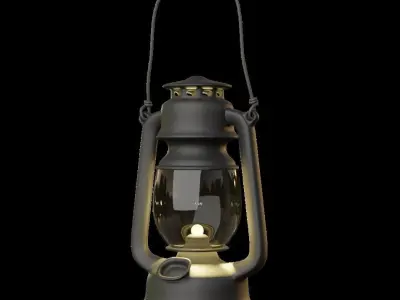Campsite Lantern 3D model