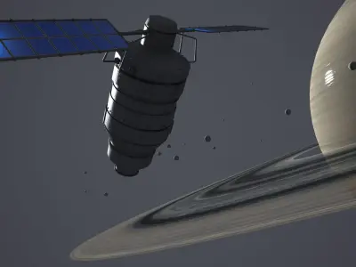 SpaceSatellite chinese satellite in space 3D model