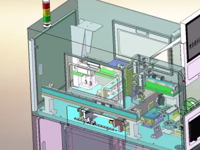 Automatic SMT labeling machine 3D model