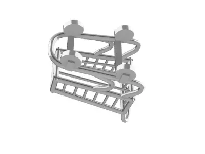 Shopping Cart Pendant 3D model