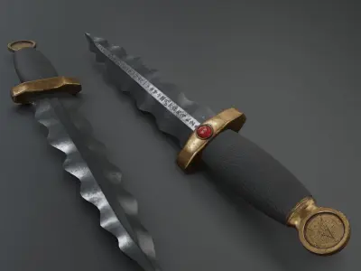 Ritualistic Dagger 3D model