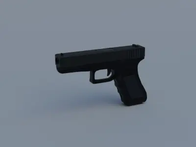 3d model Glock 18 Low-poly 3D model