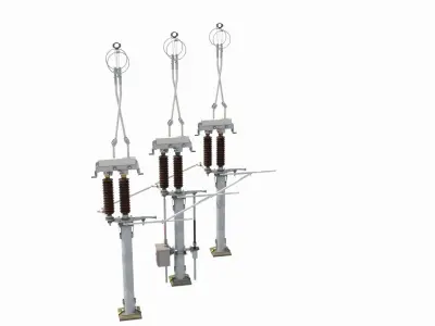 High Voltage Isolation Switch 1 3D model