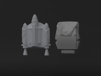 Clone Trooper Jetpack and Backpack - One12 - STL files 3D print model