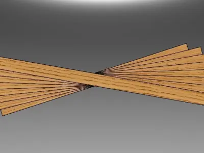 Furniture Design Concept wood modern table Free 3D model