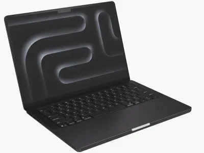 Apple MacBook Pro 14 M5 2025 Space Black 3D model