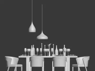 Dinning Set 04 3D model