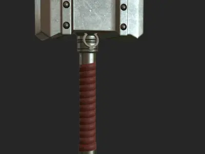 Stylized Hammer Low-poly 3D model