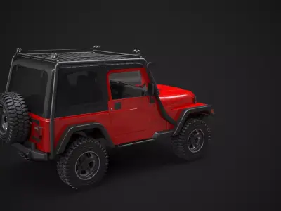 Jeep Wrangler TJ Offroad 3D model