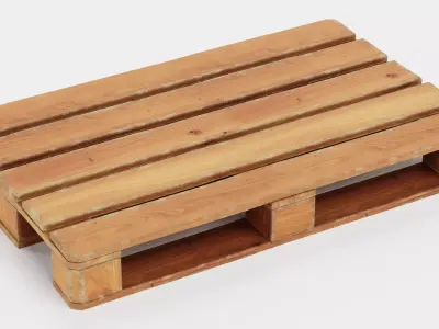 Pallet V1 - Wooden Shipping Platform 3D model