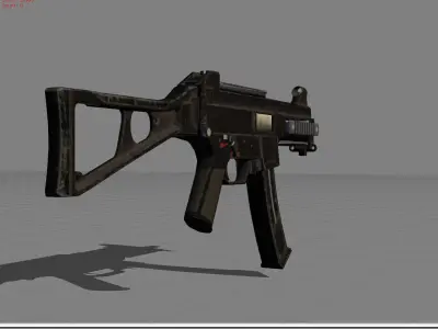 UMP Pubg Low-poly 3D model