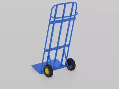 Crate Trolley Low-poly 3D model