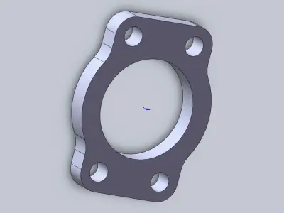 Flange AUDI turbo KKK  Free 3D model