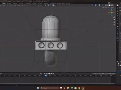 Retro Industrial Controller  Low Poly PBR Game Asset Low-poly 3D model