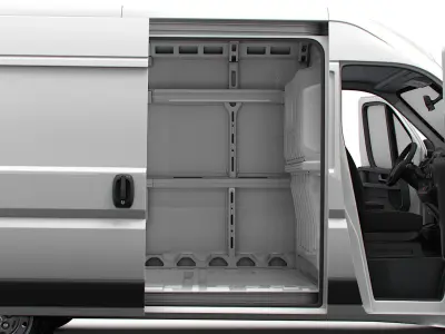 Peugeot Boxer Van L2H2 HQ Interior 2023 3D model