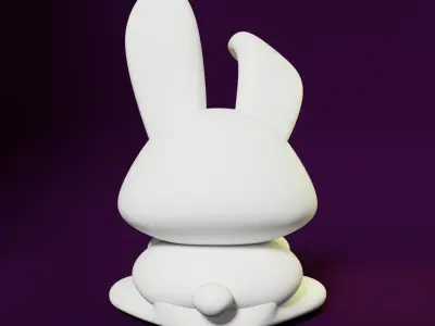 Rabbit bunny figurine 3D model