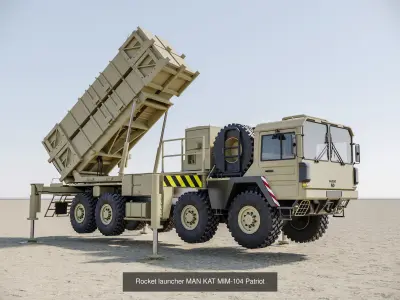 MAN KAT1 Military Trucks and Patriot Air Defense 3D Pack