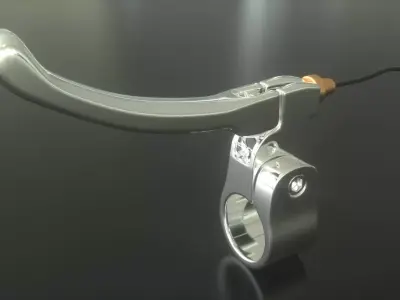 Handbrake handlebar lever 3D model