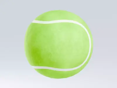 Balls Pack - Tennis Ball Low-poly 3D model