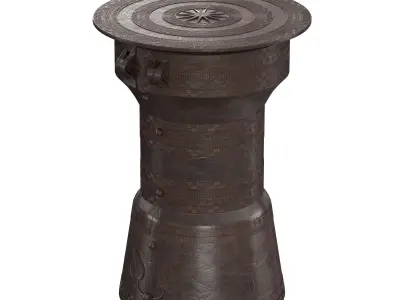 PALECEK RAIN DRUM TABLE 3D model