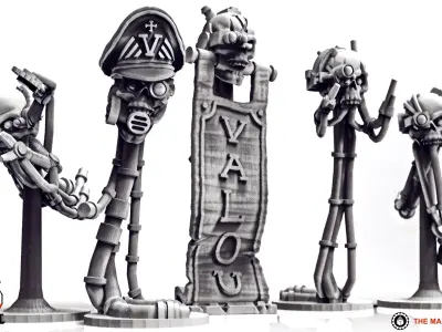 Valour Korps - Skull Bots 3D print model