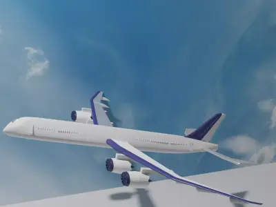 Boeing 596b Free low-poly 3D model