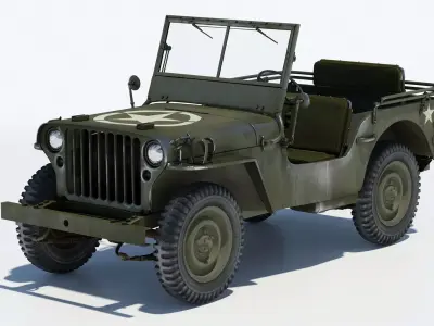 Willys MB Jeep 3D Model 3D model