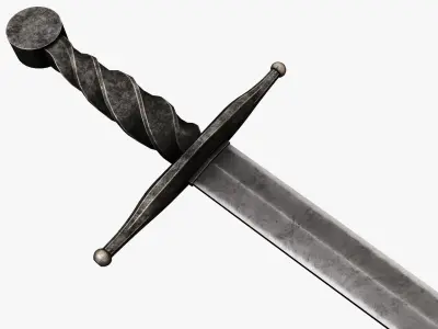 Medieval weapons  Low-poly 3D model