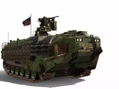 AAV7A1 U S MARINE Low-poly 3D model