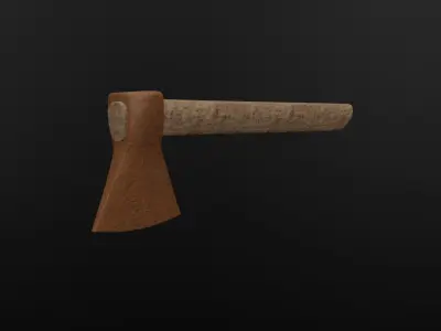 Rusty Axe tool 3D model