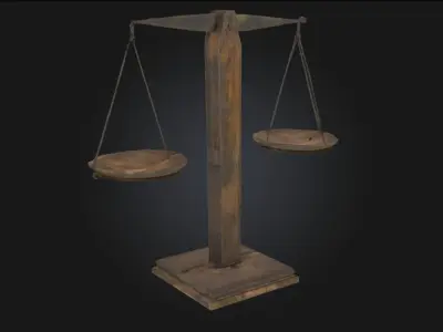 Balance Scales Classic Weighing Instrument Model 3D model