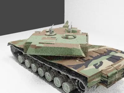 M1A1 KVT Abrams Free 3D model