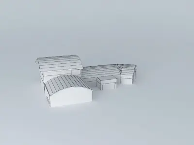 Renault-Renault auto service shops and the autopredajňa Servis Free 3D model