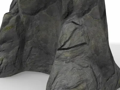  stylized large cavern 3D model