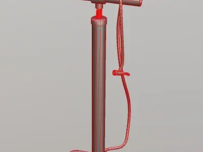 Pump low game ready Low-poly 3D model