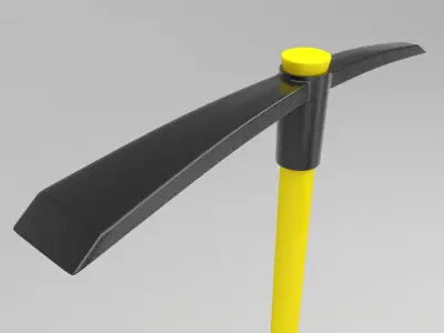 Garden cutter mattock 3d model   3D model