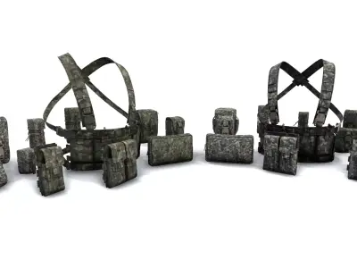 Military Pouch Pack Vol 3 3D model