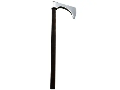 Ax Medieval Low-poly 3D model 2