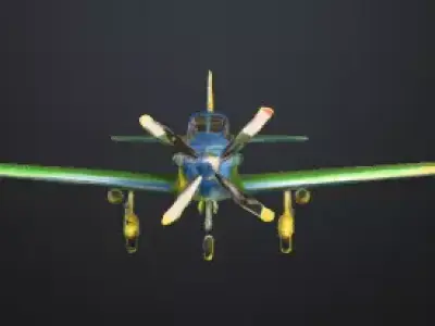 Embraer Super Tucano A29 Military Aircraft 3D Model 3D model