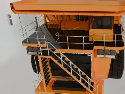 Truck 3d Model Low-poly 3D model