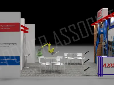 Exhibtion stand trade expo booth stall 3D model