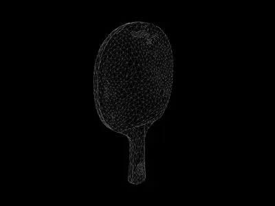 Anydrafts Ping pong paddle 01 Low-poly 3D model