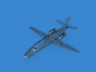 Cessna Citation 550 II Bravo V07 3D model