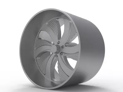 FOOSE BEL AIR 6 WHEEL 3D PRINT MODEL  3D print model