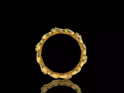 Cuben Bend Ring 3D print model