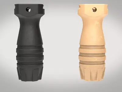 Tactical Hand Grip Two Texture sets Low-poly 3D model