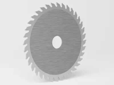 Circular Saw Blade Low-poly 3D model