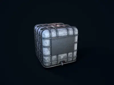 Water Tank Low-poly 3D model order