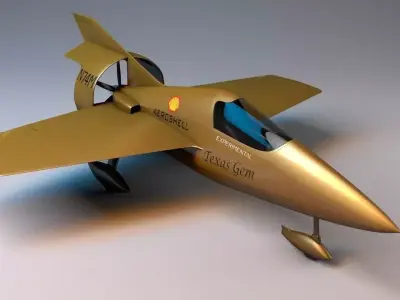 Miller JM-2 Formula 1 Racer Rigged Low-poly 3D model