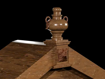 Antique Clock 3D model